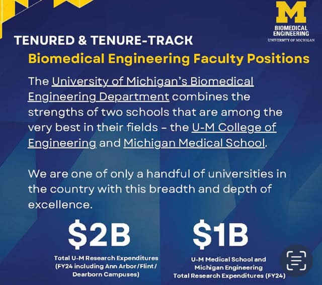 BME Announces Tenured &amp; Tenure-Track Biomedical Engineering 