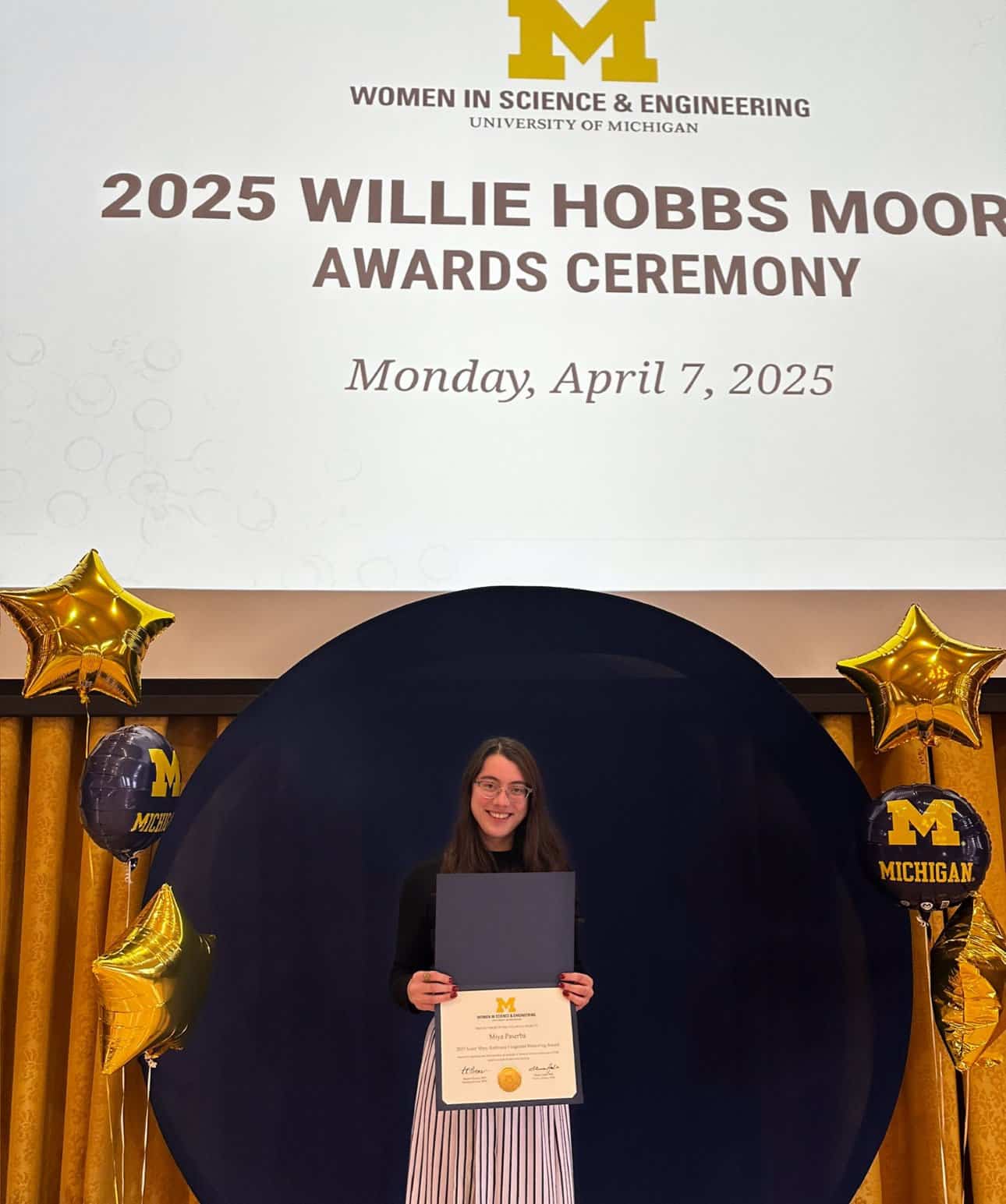 BME Grad Student Miya Paserba Receives Sister Mary Ambrosia Fitzgerald ...