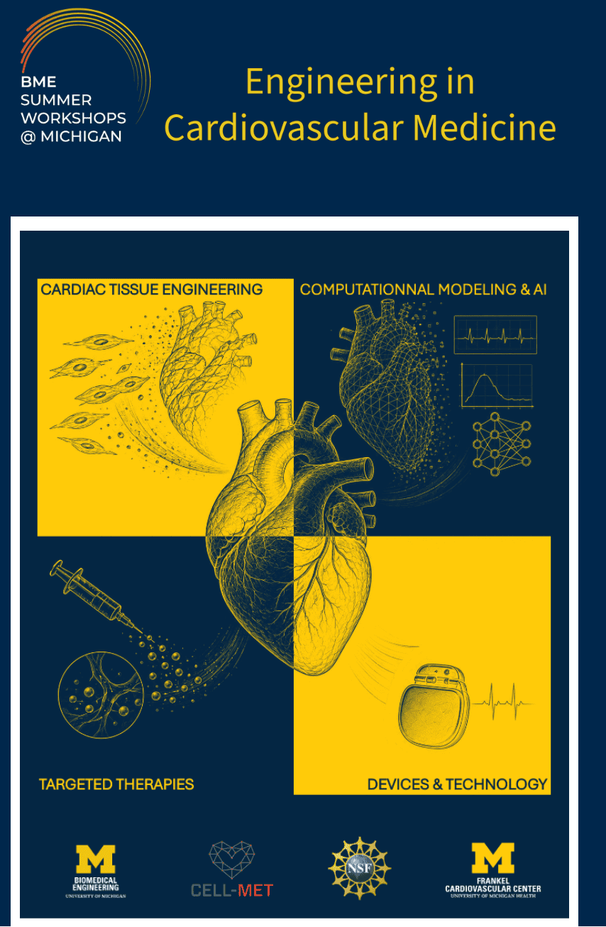 RSVP Now for Engineering in Cardiovascular Medicine–a BME Summer Workshop @ Michigan